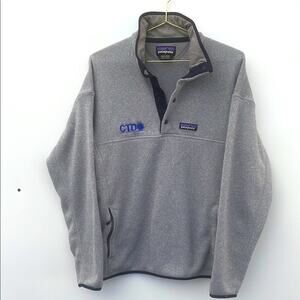 Patagonia Gray Snap-T Fleece men Pullover sweater jacket